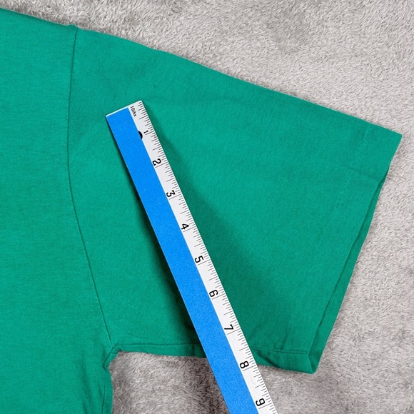 Vintage The Simpsons Shirt Mens Large Green Bart Peace Man 1990 Single Stitch * - Picture 9 of 11